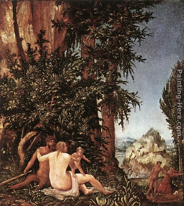 Denys van Alsloot Landscape With Satyr Family